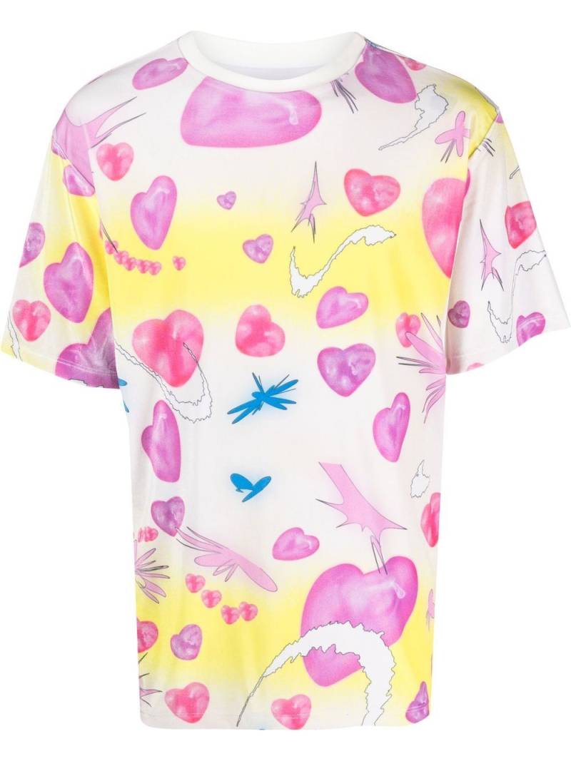 Liberal Youth Ministry Velvet-Hearts short-sleeve T-Shirt - Pink von Liberal Youth Ministry