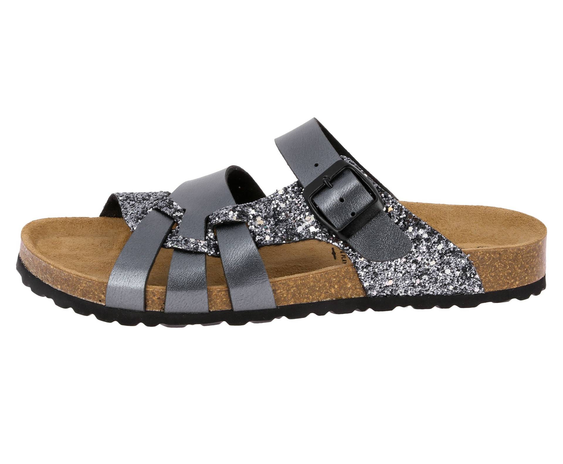 Lico Pantolette »Pantolette Bioline Gleam - anthrazit« Lico Pantolette »Pantolette Bioline Gleam - anthrazit« von Lico
