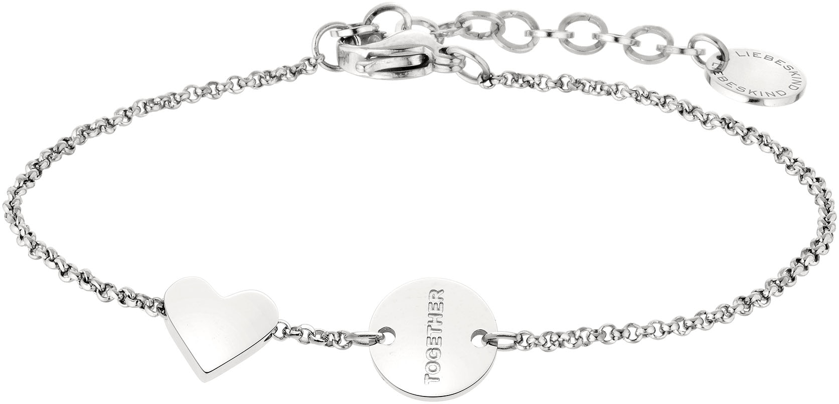 Liebeskind Berlin Armband »Schmuck Geschenk Edelstahl Armkette Herz, LJ-0521-B-20, LJ-0522-B-20« von Liebeskind Berlin