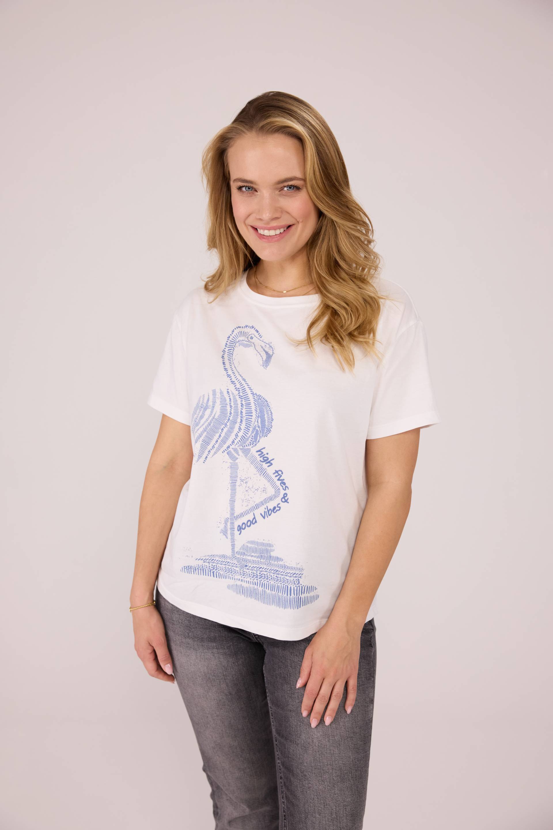 Lieblingsstück T-Shirt »DianeleL«, mit grossem Flamingo Frontprint von Lieblingsstück