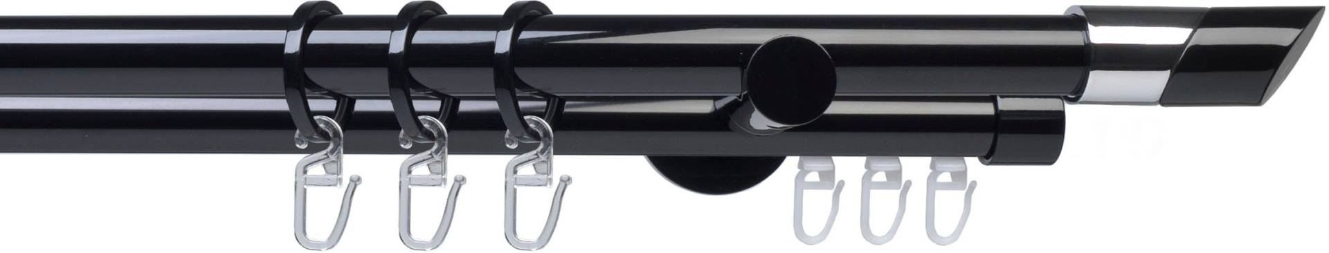 Liedeco Gardinenstange »Fertigstilgarnitur 20 mm Piano Gibraltar«, 2 läufig-läufig, Fixmass, Gardinenstange Komplett Liedeco Gardinenstange »Fertigstilgarnitur 20 mm Piano Gibraltar«, 2 läufig-läufig, Fixmass, Gardinenstange Komplett von LIEDECO