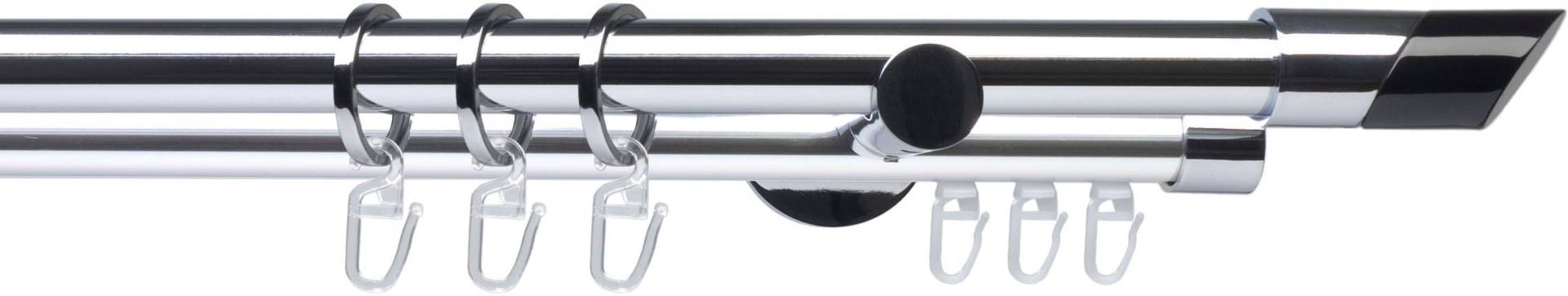 Liedeco Gardinenstange »Fertigstilgarnitur 20 mm Piano Gibraltar«, 2 läufig-läufig, Fixmass, Gardinenstange Komplett Liedeco Gardinenstange »Fertigstilgarnitur 20 mm Piano Gibraltar«, 2 läufig-läufig, Fixmass, Gardinenstange Komplett von LIEDECO