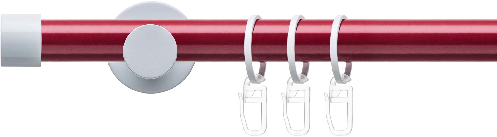 Liedeco Gardinenstange »Fertigstilgarnitur 20 mm Power Celebration Kappe«, 1 läufig-läufig, Fixmass, Gardinenstange Komplett, Farbkombination Liedeco Gardinenstange »Fertigstilgarnitur 20 mm Power Celebration Kappe«, 1 läufig-läufig, Fixmass, Gardinenstange Komplett, Farbkombination von LIEDECO