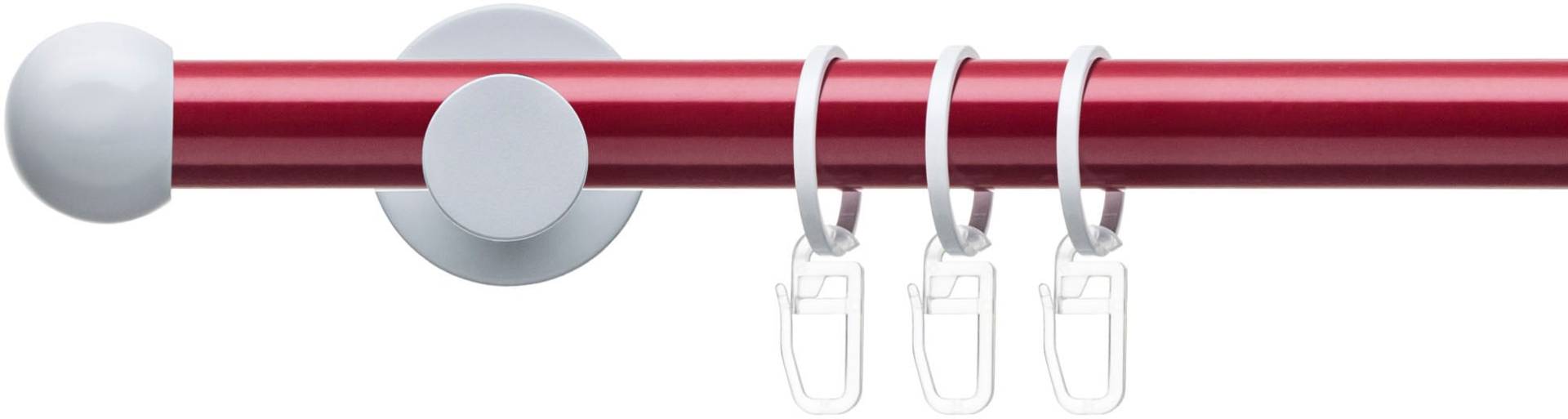 Liedeco Gardinenstange »Fertigstilgarnitur 20 mm Power Celebration Kugel«, 1 läufig-läufig, Fixmass, Gardinenstange Komplett, Farbkombination Liedeco Gardinenstange »Fertigstilgarnitur 20 mm Power Celebration Kugel«, 1 läufig-läufig, Fixmass, Gardinenstange Komplett, Farbkombination von LIEDECO