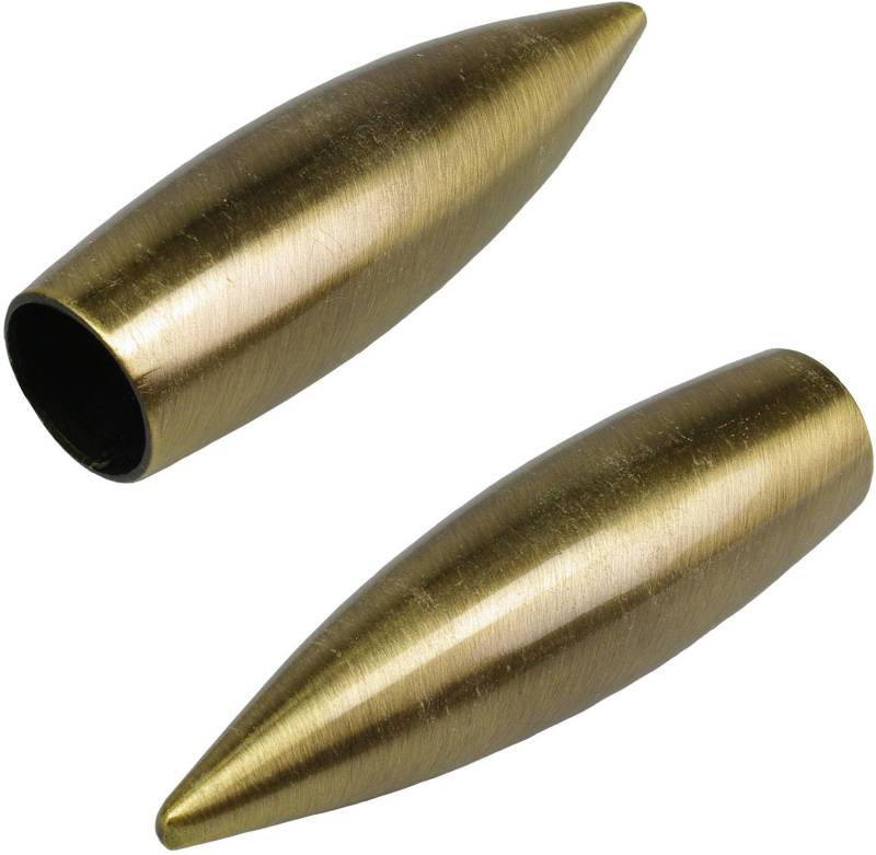 Liedeco Gardinenstangen-Endstück »Bullet«, (Set, 2 St.), für Gardinenstangen Ø 16 mm von LIEDECO