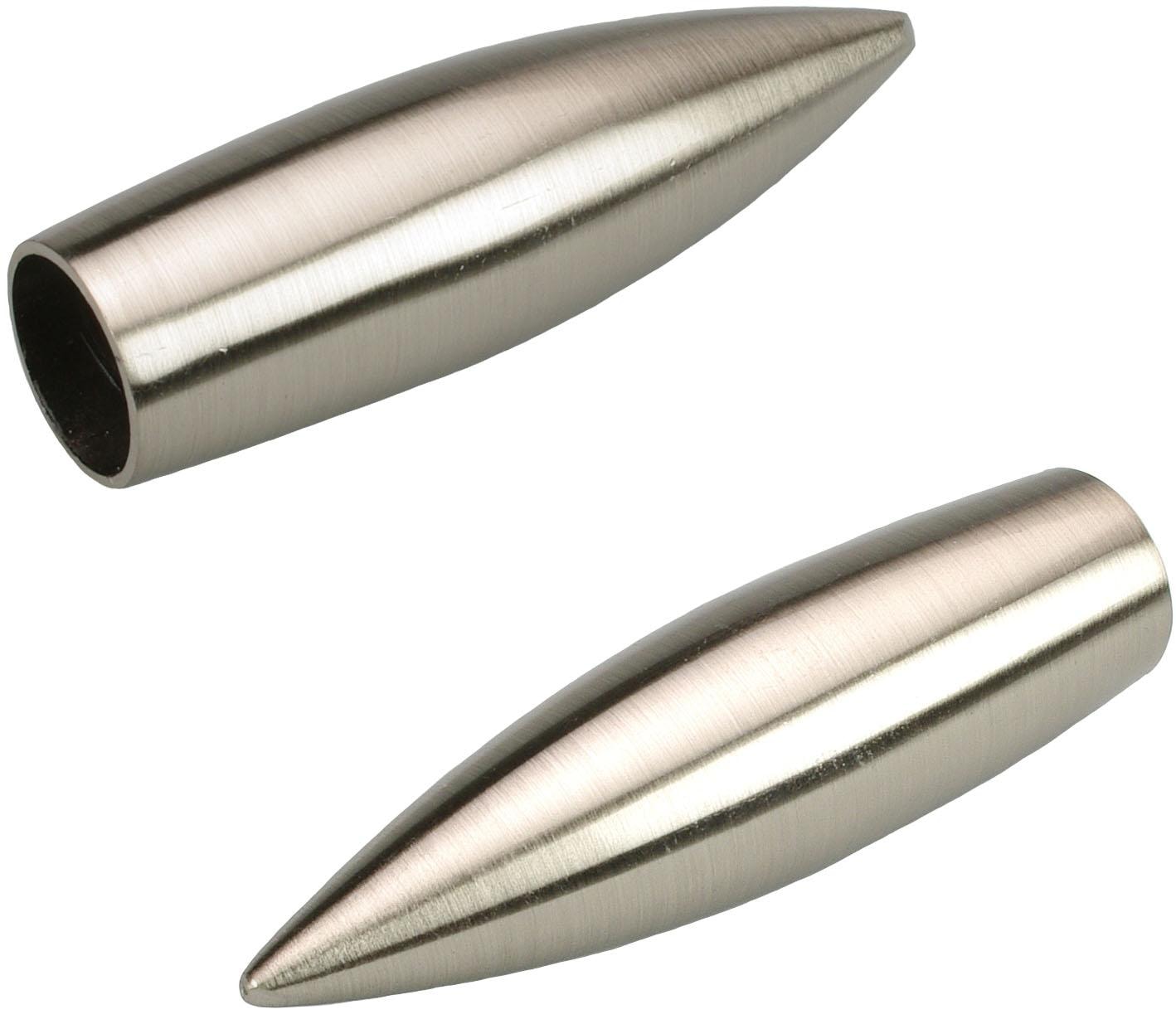 Liedeco Gardinenstangen-Endstück »Bullet«, (Set, 2 St.), für Gardinenstangen Ø 16 mm von LIEDECO