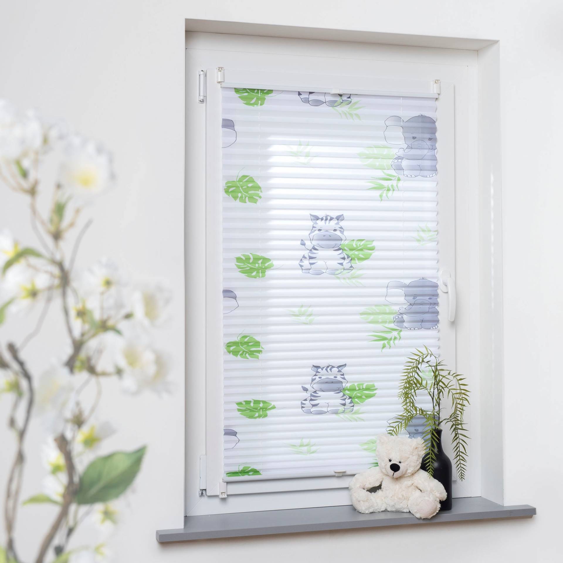 Liedeco Plissee »Hanni & Luc«, Lichtschutz, ohne Bohren, verspannt, Klemmfix, Kinderzimmermotiv Liedeco Plissee »Hanni & Luc«, Lichtschutz, ohne Bohren, verspannt, Klemmfix, Kinderzimmermotiv von LIEDECO