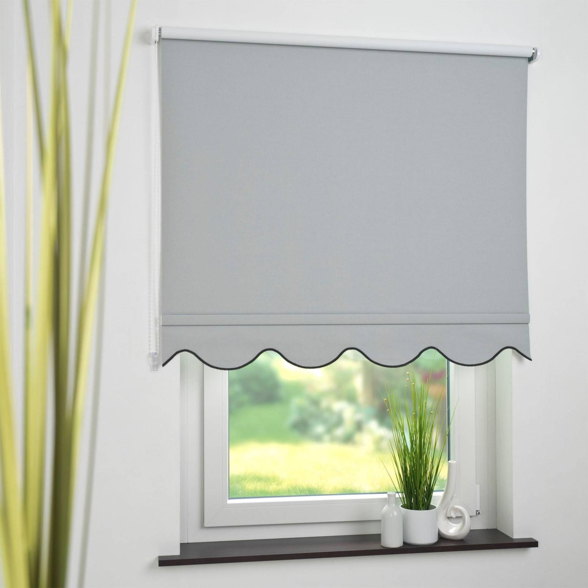Liedeco Seitenzugrollo, verdunkelnd, energiesparend, mit Bohren, Volantrollo - Volant Klassik, Fixmass Liedeco Seitenzugrollo, verdunkelnd, energiesparend, mit Bohren, Volantrollo - Volant Klassik, Fixmass von LIEDECO