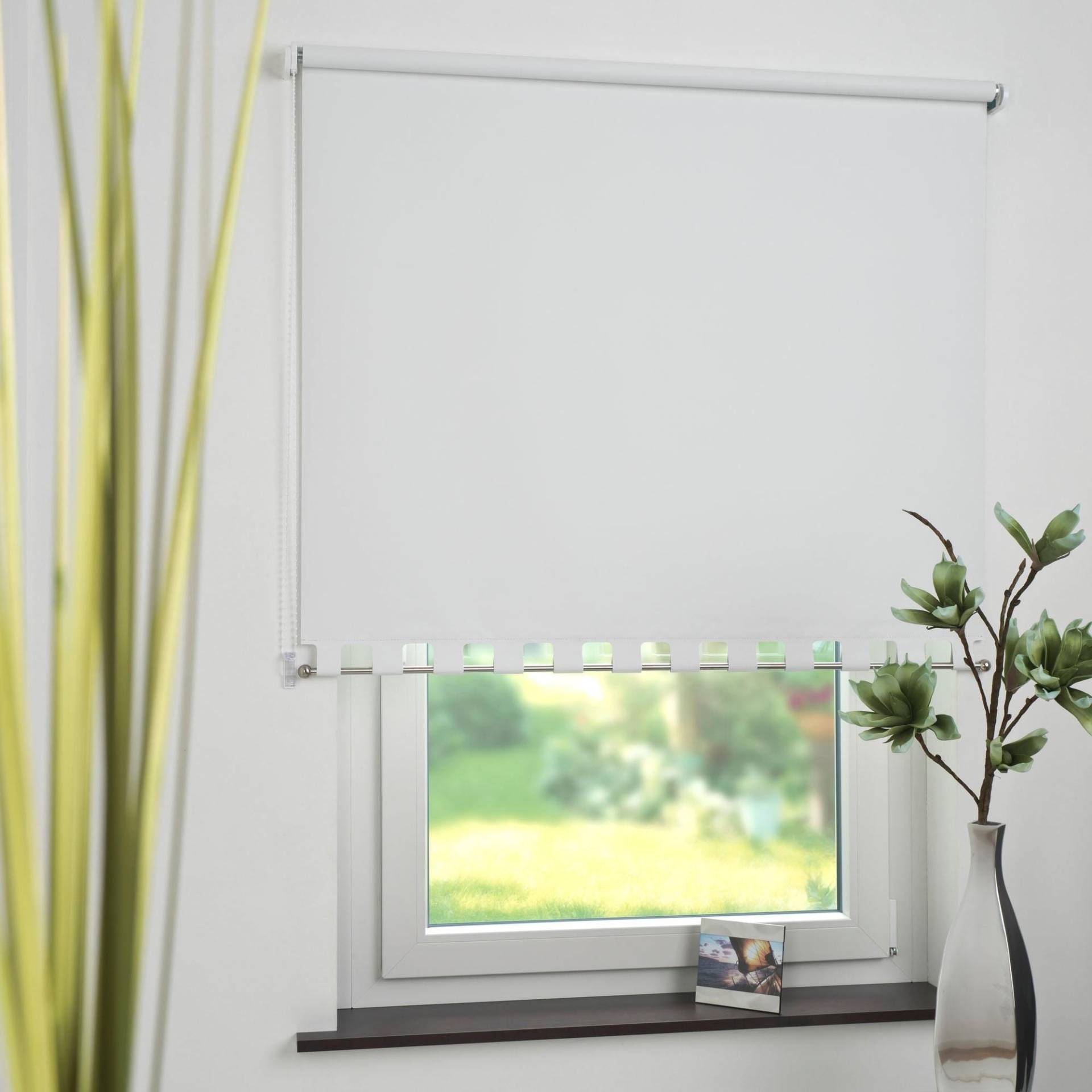 Liedeco Seitenzugrollo, verdunkelnd, energiesparend, mit Bohren, Volantrollo - eckiger Volant, Fixmass Liedeco Seitenzugrollo, verdunkelnd, energiesparend, mit Bohren, Volantrollo - eckiger Volant, Fixmass von LIEDECO