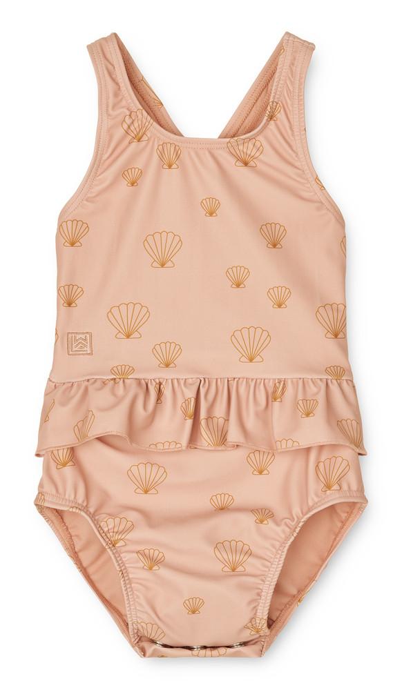 Badeanzug Baby Amina Muscheln Pale Mädchen Rosa 68 von Liewood