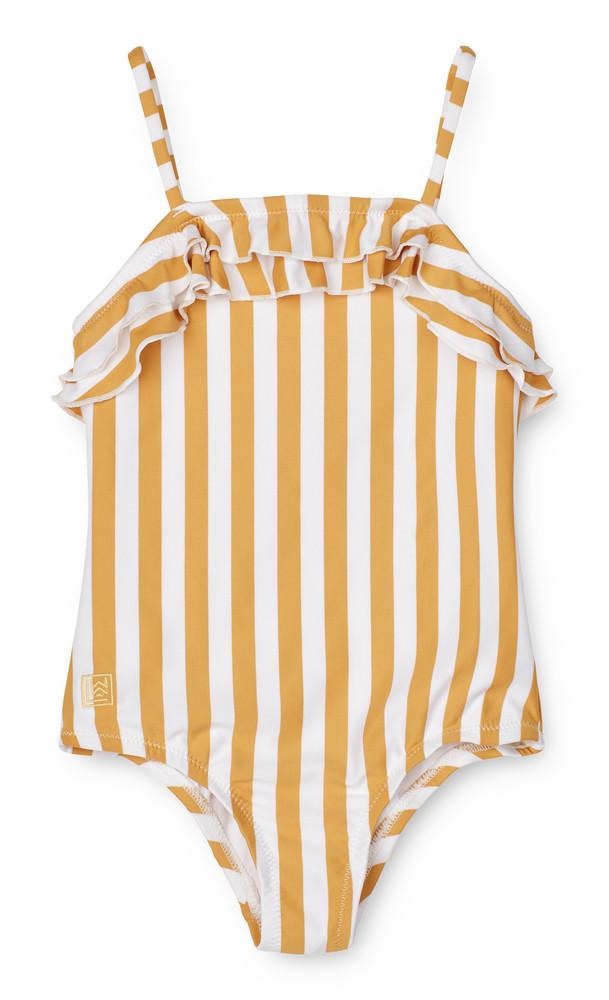 Badeanzug Josette Streifen Mellow Mädchen Gelb 110 von Liewood