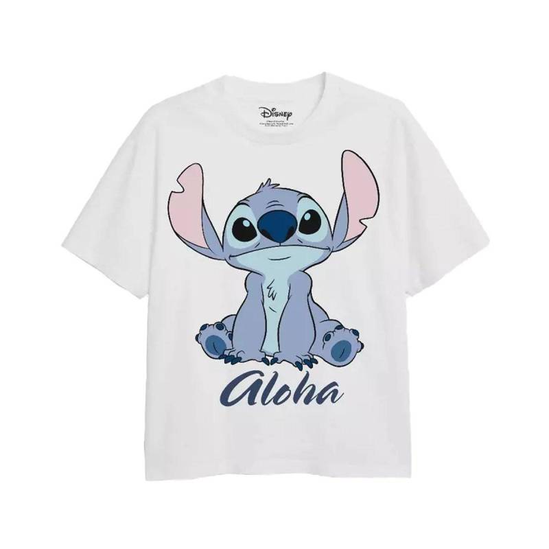 Aloha Tshirt Mädchen Weiss 116 von Lilo & Stitch