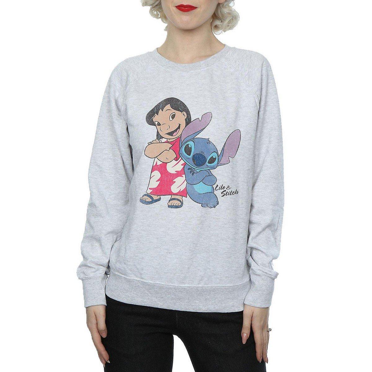 Lilo & Stitch - Classic Sweatshirt, für Damen, Grau, Größe M von Lilo & Stitch