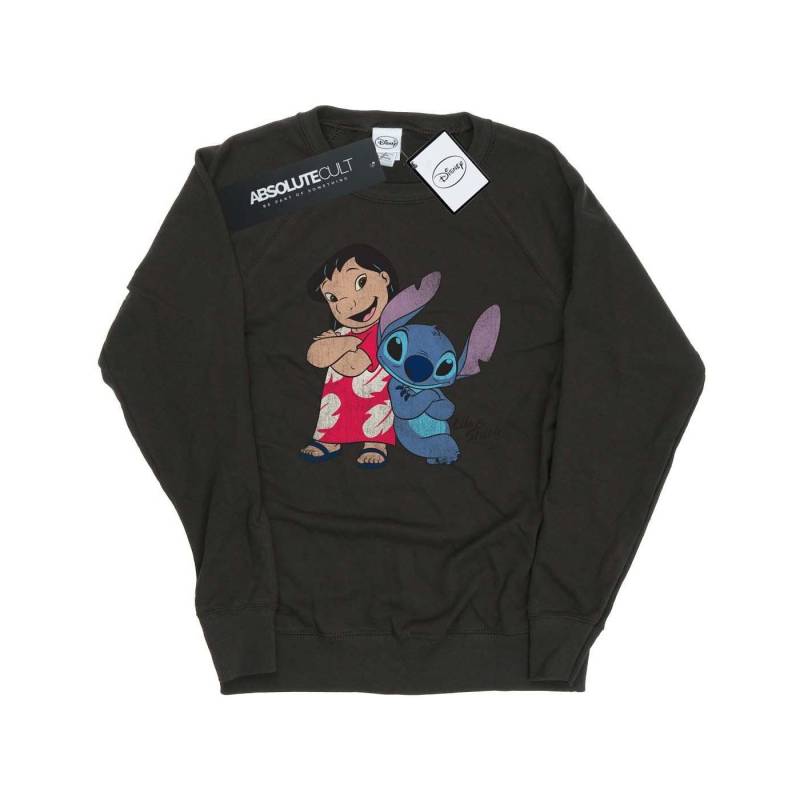 Classic Sweatshirt Damen Taubengrau L von Lilo & Stitch