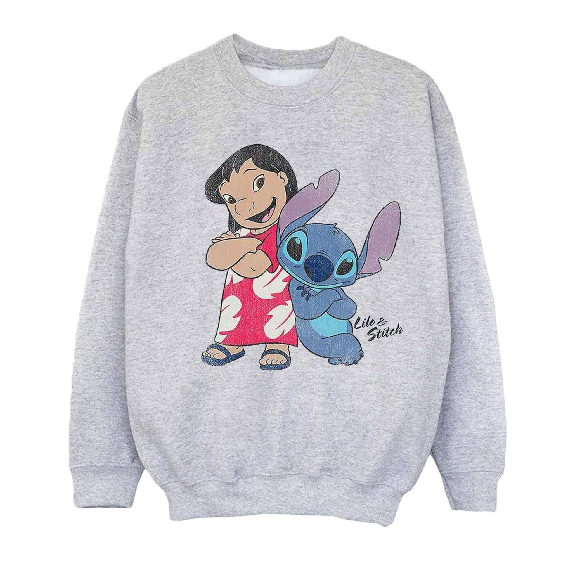 Classic Sweatshirt Mädchen Grau 116 von Lilo & Stitch