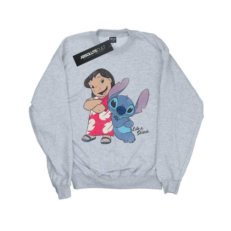 Lilo & Stitch - Classic Sweatshirt, 116, Grau von Lilo & Stitch