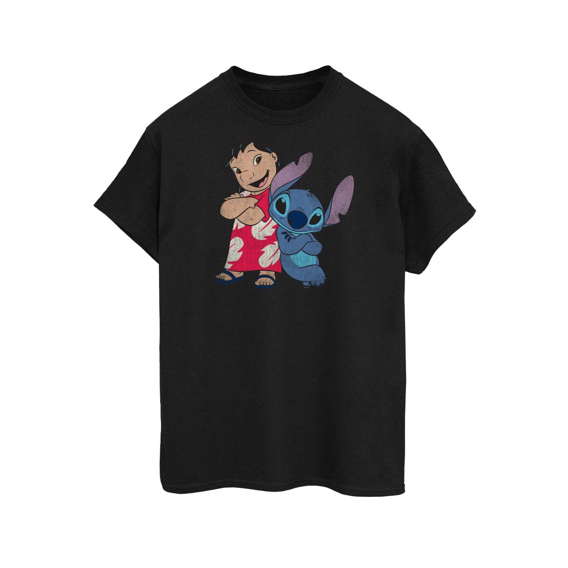 Lilo & Stitch - Classic TShirt, für Damen, Schwarz, Größe L von Lilo & Stitch