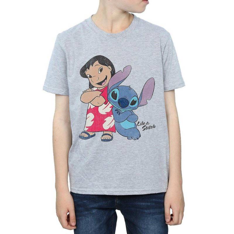 Lilo & Stitch - Classic TShirt, 152-158, Grau von Lilo & Stitch