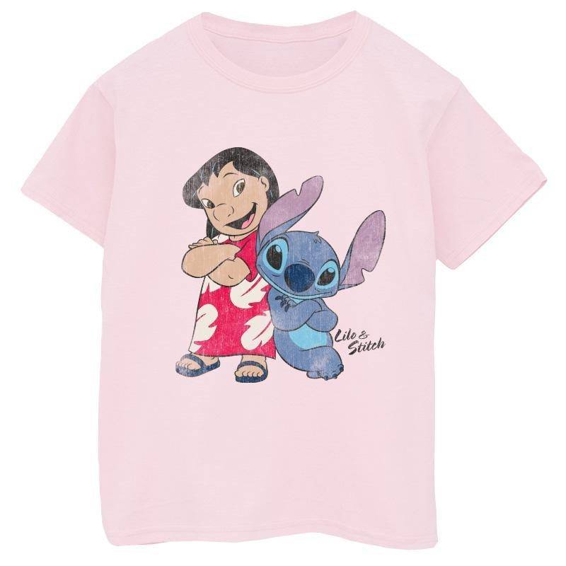 Lilo & Stitch - Classic TShirt, 128, Pink von Lilo & Stitch