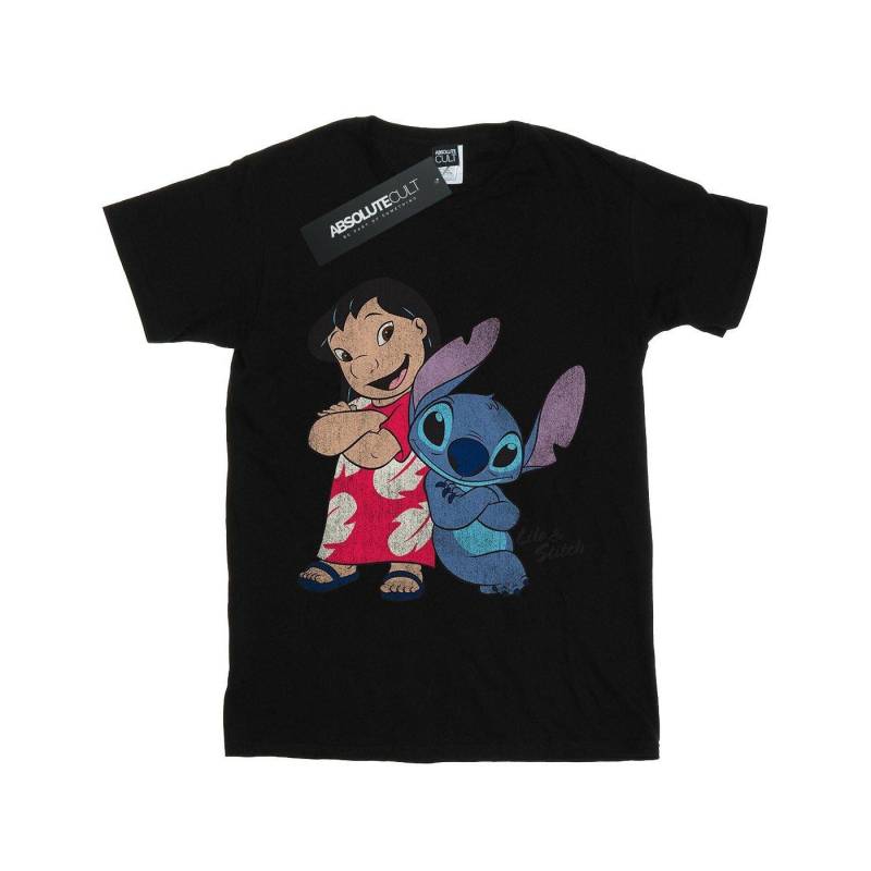 Classic Tshirt Unisex Schwarz 116 von Lilo & Stitch