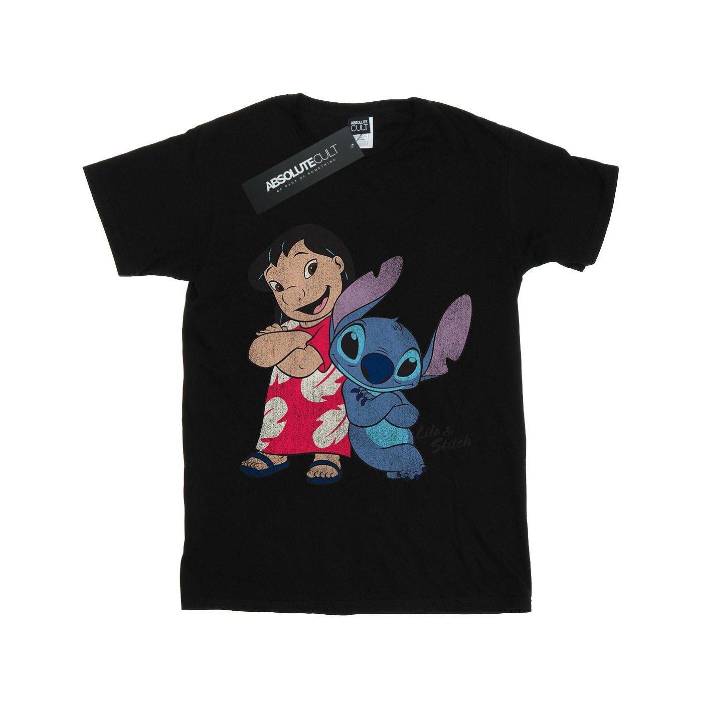 Classic Tshirt Unisex Schwarz 128 von Lilo & Stitch