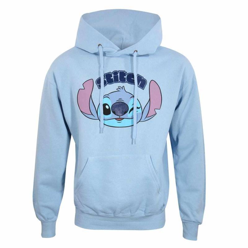 Kapuzenpullover Damen Blau L von Lilo & Stitch