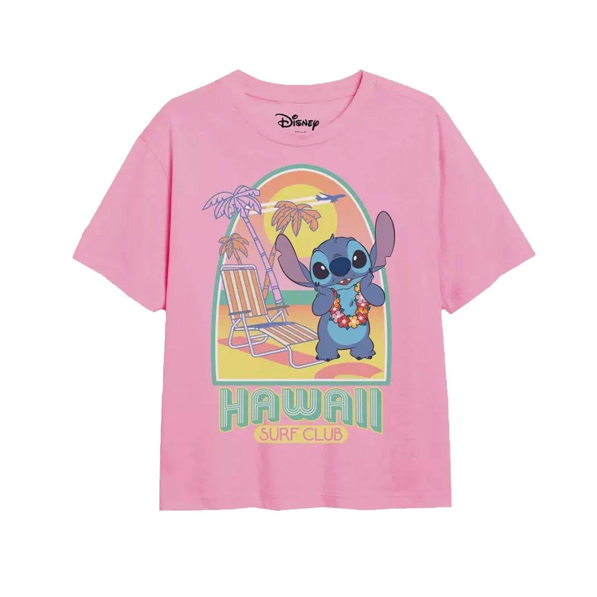 Surf Club Tshirt Mädchen Hellrosa 146/152 von Lilo & Stitch