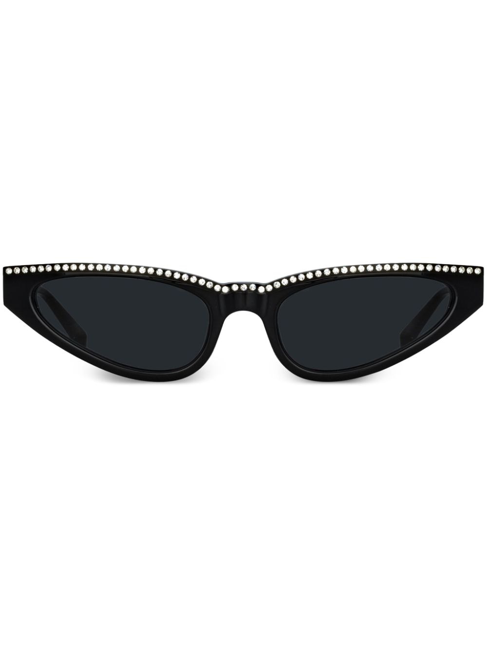 Linda Farrow X Magda Butrym crystal-embellished cat-eye-frame sunglasses - Black von Linda Farrow X Magda Butrym