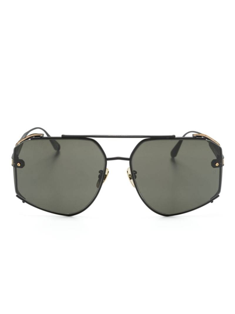 Linda Farrow Amar pilot-frame sunglasses - Black von Linda Farrow