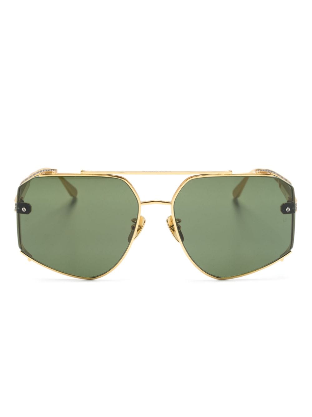 Linda Farrow Amar pilot-frame sunglasses - Gold von Linda Farrow
