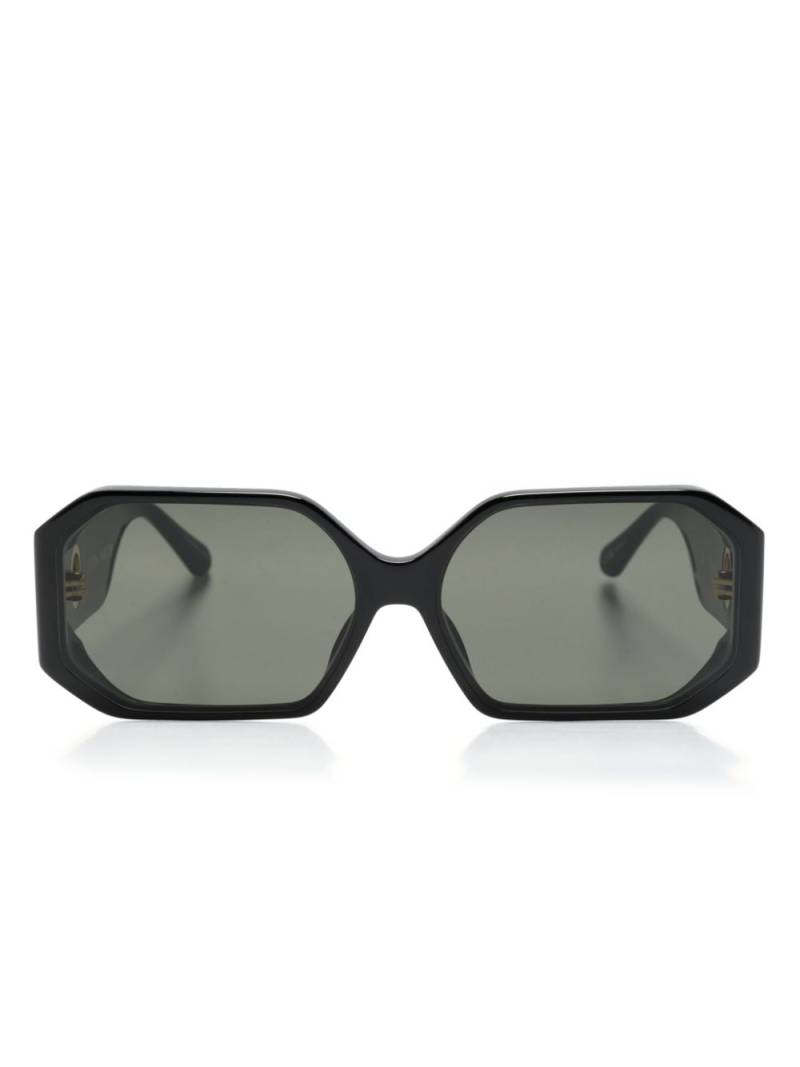 Linda Farrow Bailey rectangle-frame sunglasses - Black von Linda Farrow