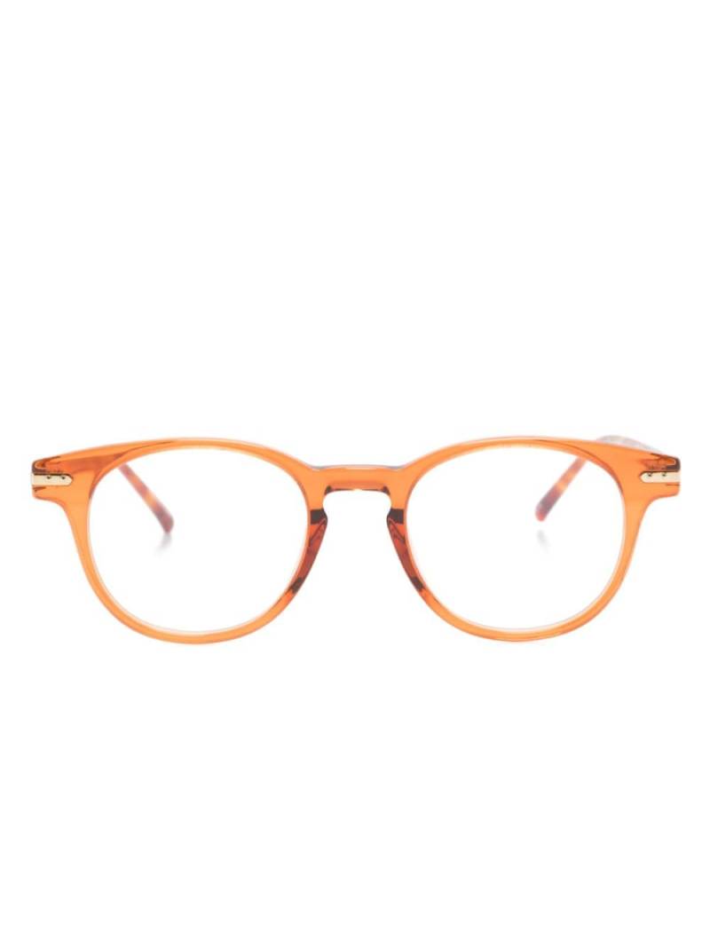 Linda Farrow Bay round-frame glasses - Orange von Linda Farrow