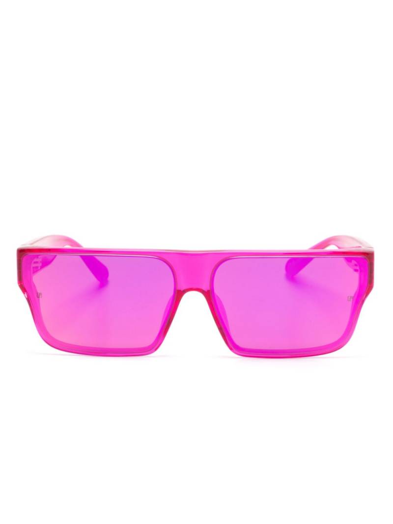 Linda Farrow Brady rectangle-frame sunglasses - Pink von Linda Farrow