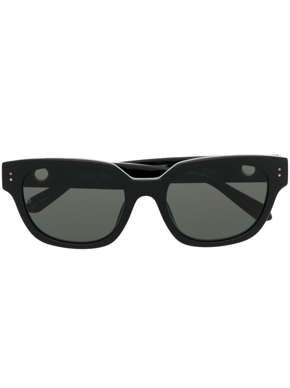 Linda Farrow Danny D-frame sunglasses - Black von Linda Farrow