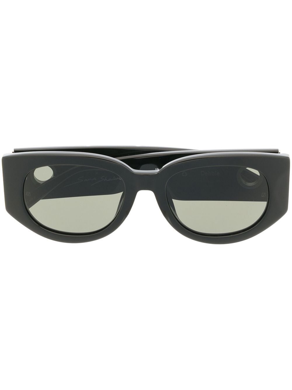 Linda Farrow Debbie oversized sunglasses - Black von Linda Farrow