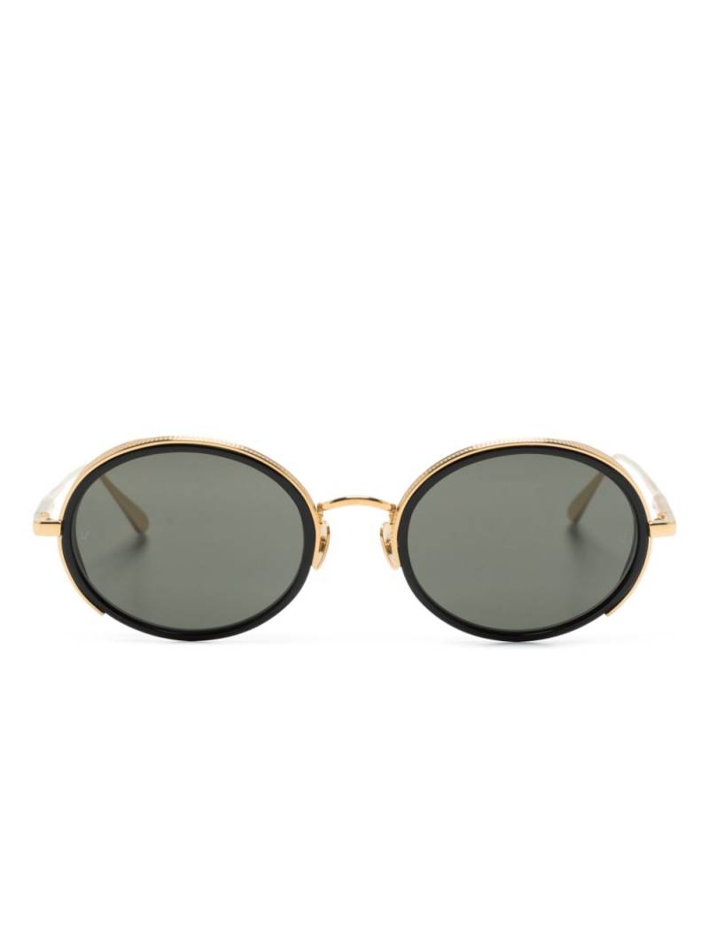 Linda Farrow Finn round-frame sunglasses - Gold von Linda Farrow