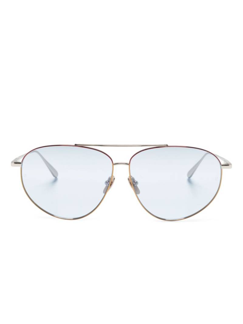 Linda Farrow Gabriel pilot-frame sunglasses - Silver von Linda Farrow