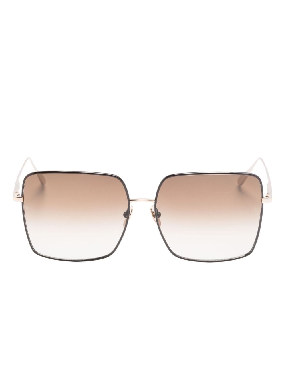 Linda Farrow Hina oversized-frame sunglasses - Gold von Linda Farrow