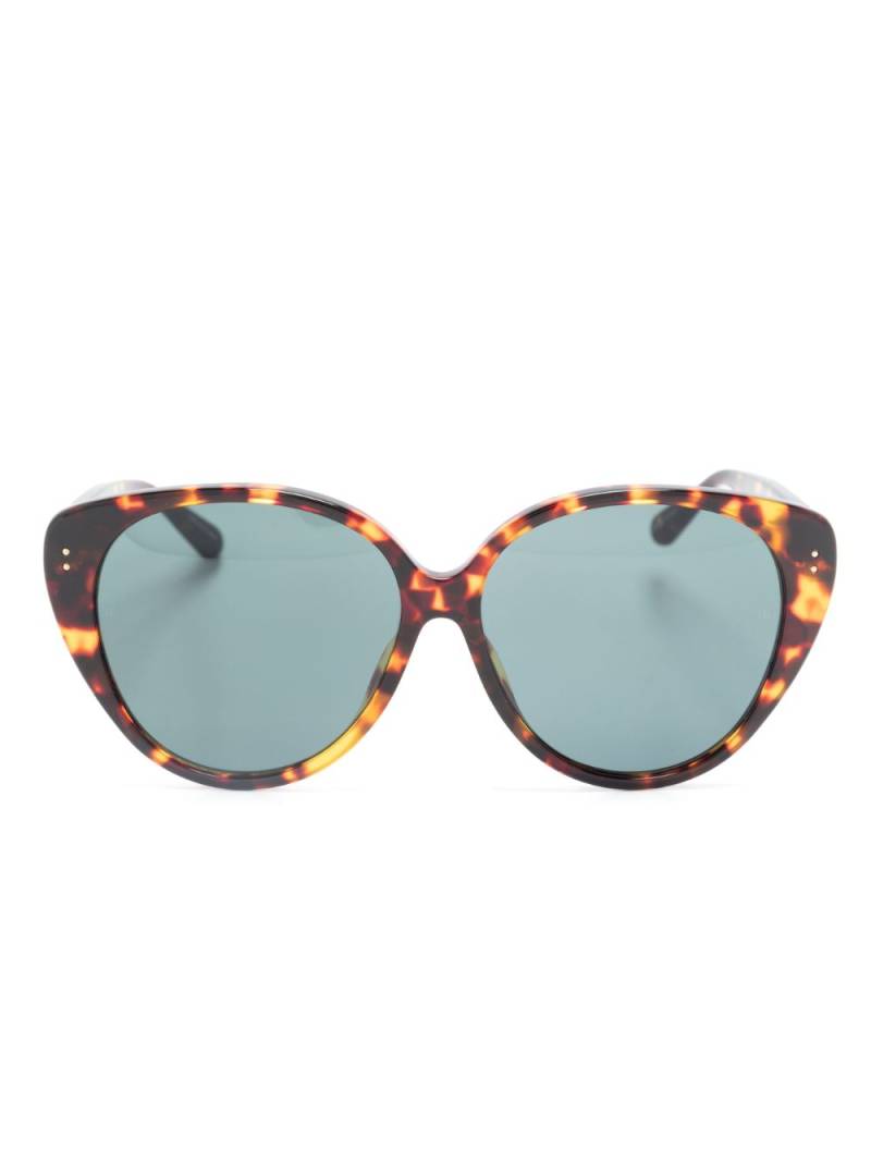 Linda Farrow Katia round-frame sunglasses - Brown von Linda Farrow