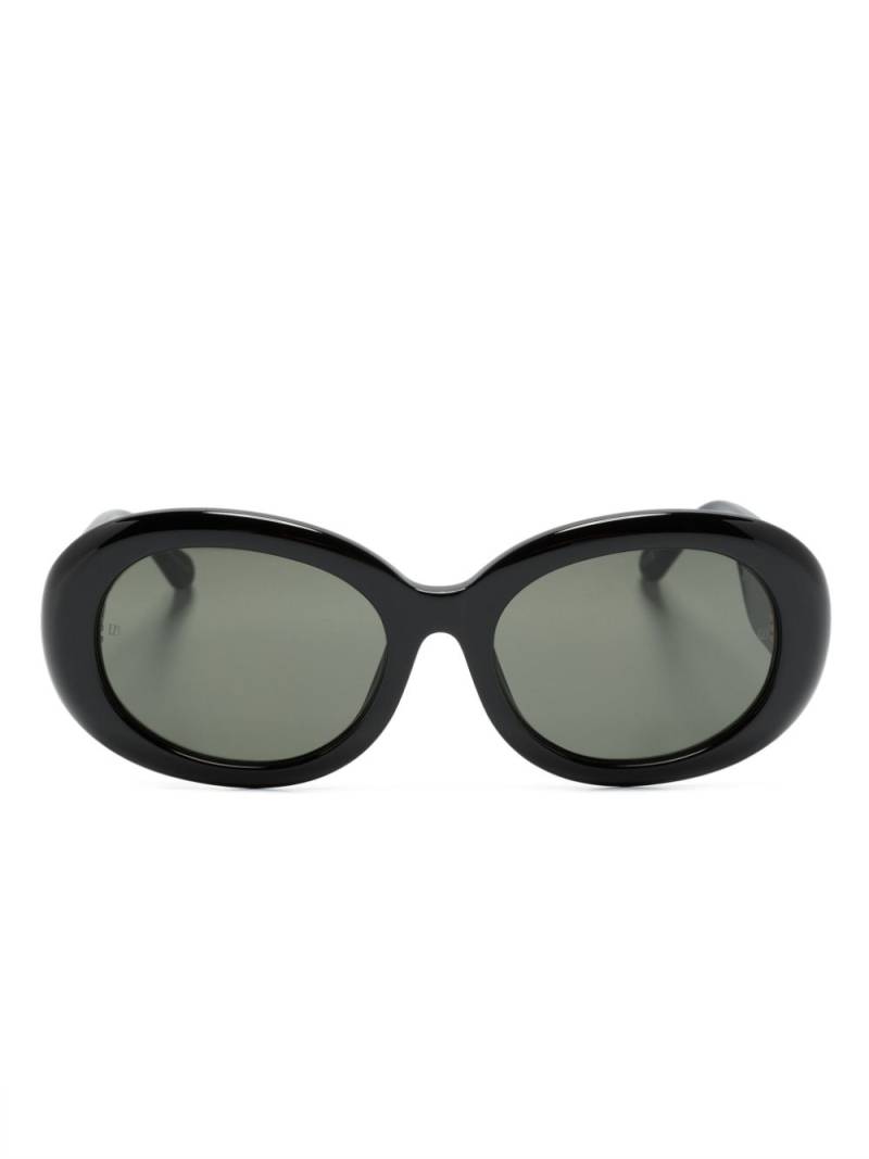 Linda Farrow Lina oval-frame sunglasses - Black von Linda Farrow