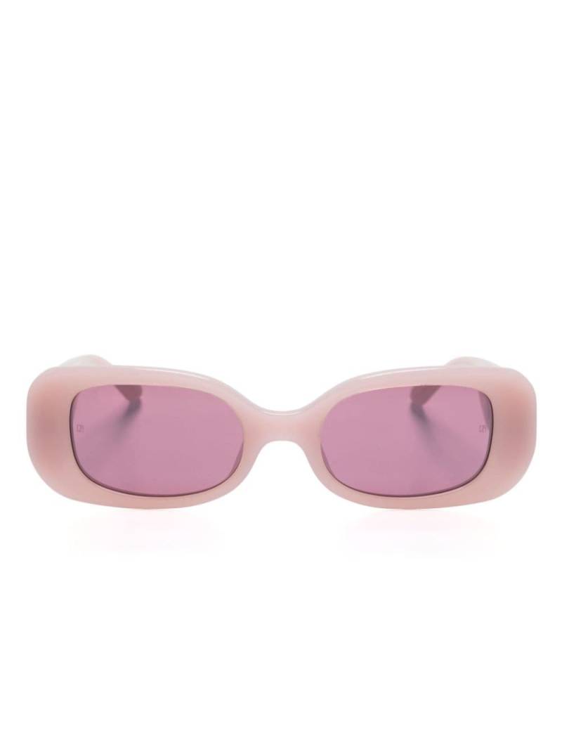 Linda Farrow Lola rectangle-frame sunglasses - Pink von Linda Farrow