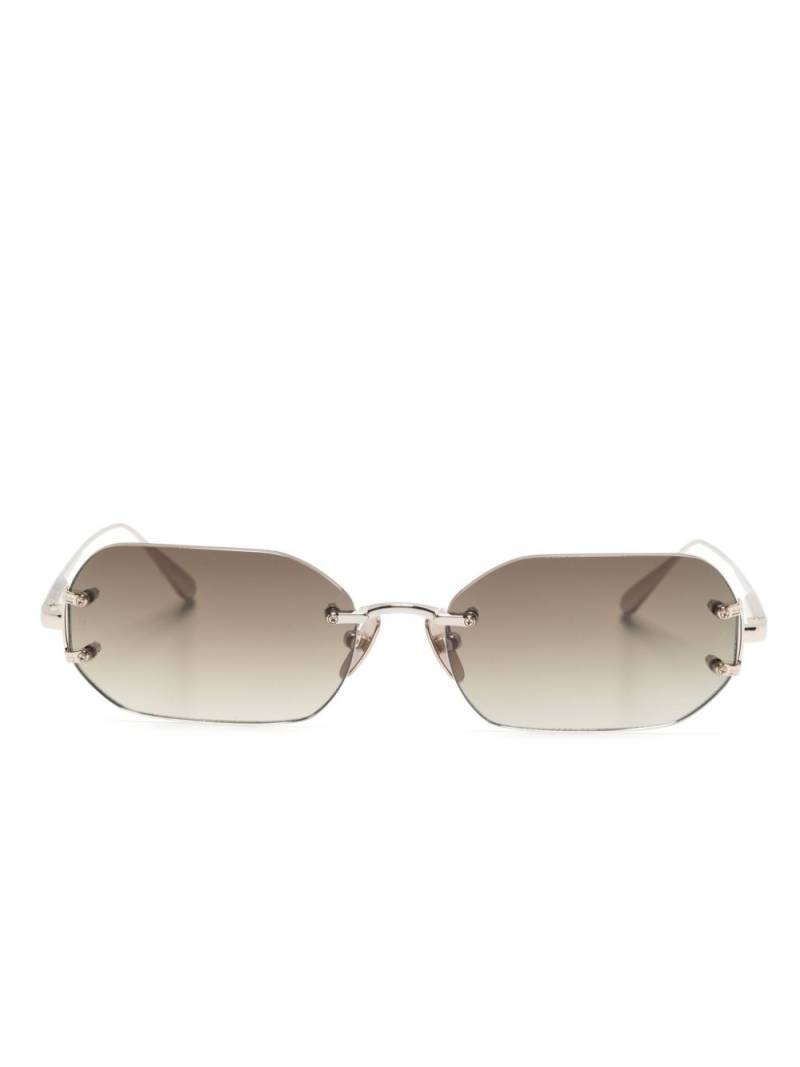 Linda Farrow Magali rimless sunglasses - Silver von Linda Farrow