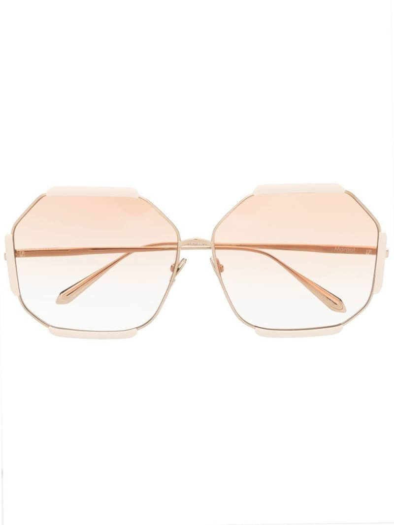 Linda Farrow Margot oversize-frame sunglasses - Neutrals von Linda Farrow