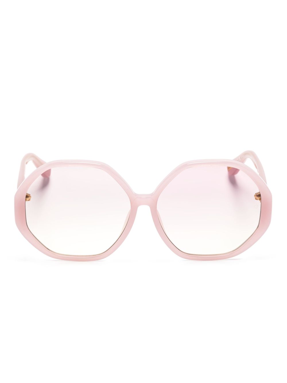 Linda Farrow Paloma geometric-frame sunglasses - Pink von Linda Farrow