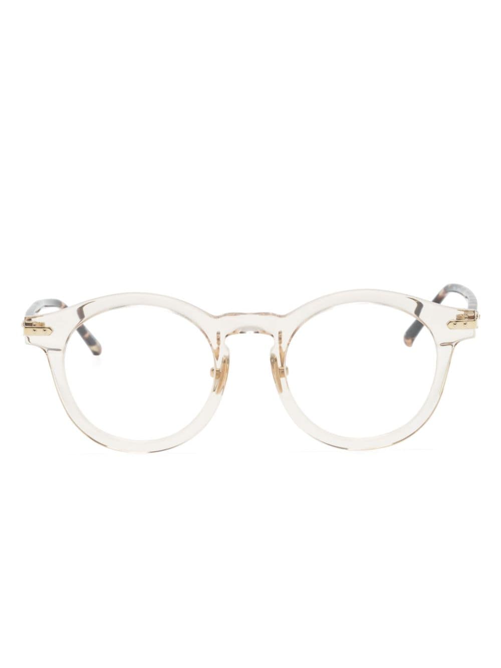 Linda Farrow Parler round-frame glasses - Brown von Linda Farrow