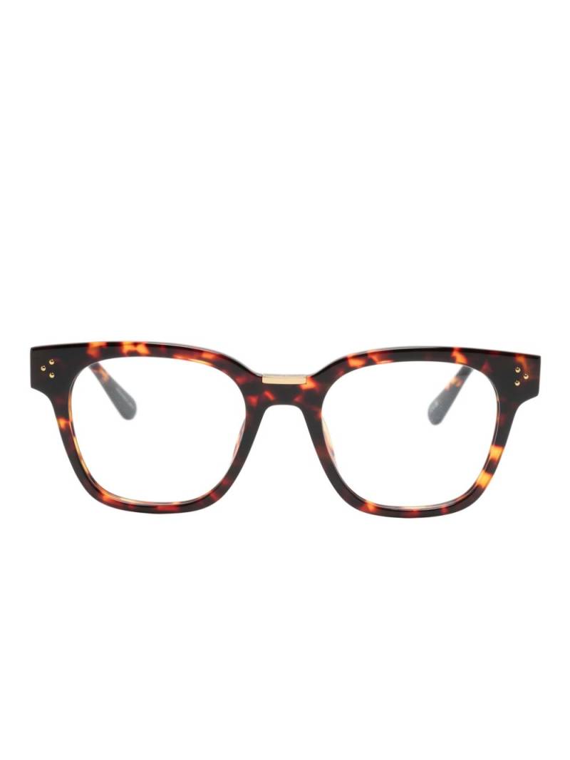 Linda Farrow Sanchez square-frame glasses - Brown von Linda Farrow