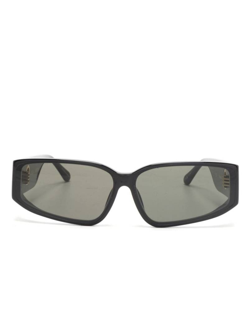 Linda Farrow Senna rectangle-frame sunglasses - Black von Linda Farrow