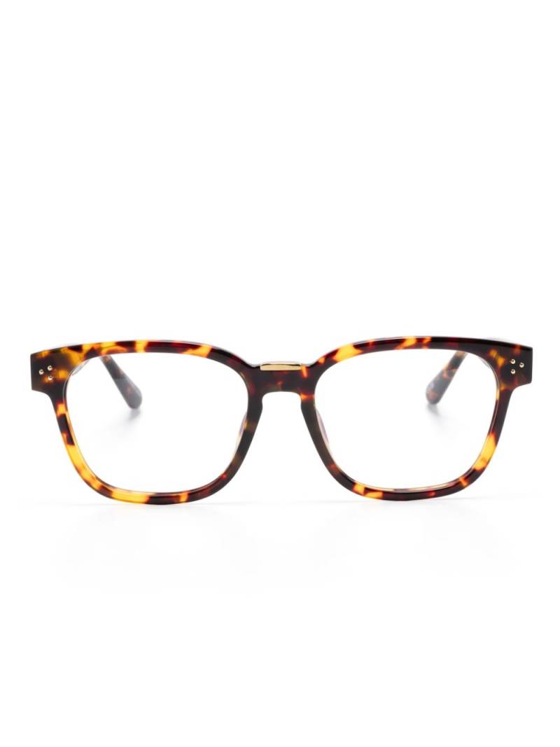 Linda Farrow Steffen square-frame glasses - Brown von Linda Farrow