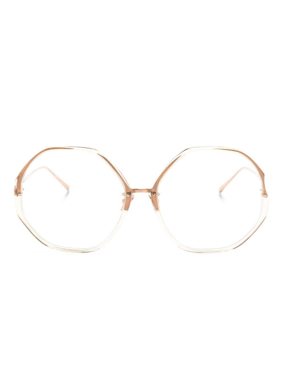 Linda Farrow The Alona geometric-frame sunglasses - Gold von Linda Farrow