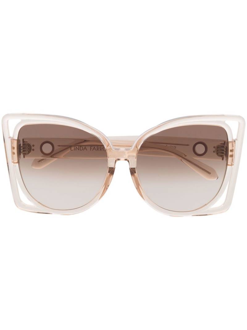 Linda Farrow cat-eye frame sunglasses - Neutrals von Linda Farrow